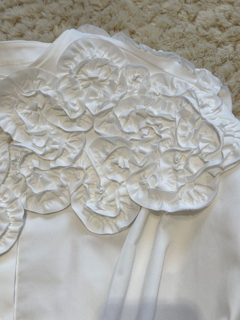 yori ヨリシロコン ホイップカラーブラウス 36 美品