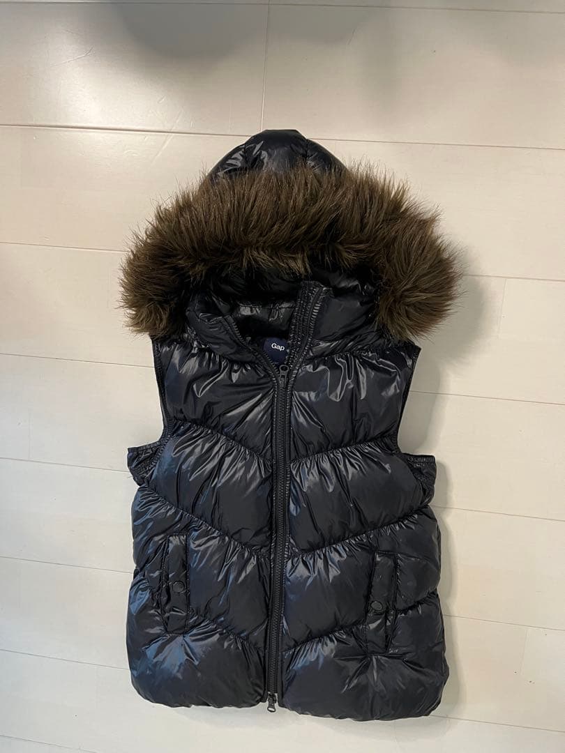 ファーダウンベスト　短丈