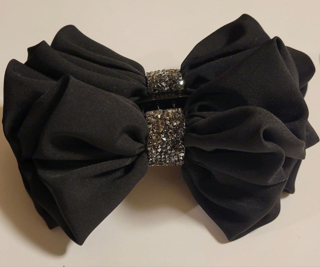 ラフィネリボン バナナクリップ(ブラック)