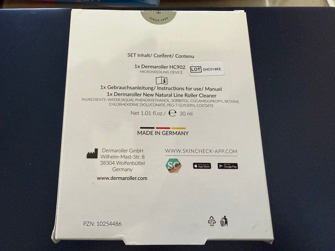 Dermaroller HC 902 & Roller Cleaner セット