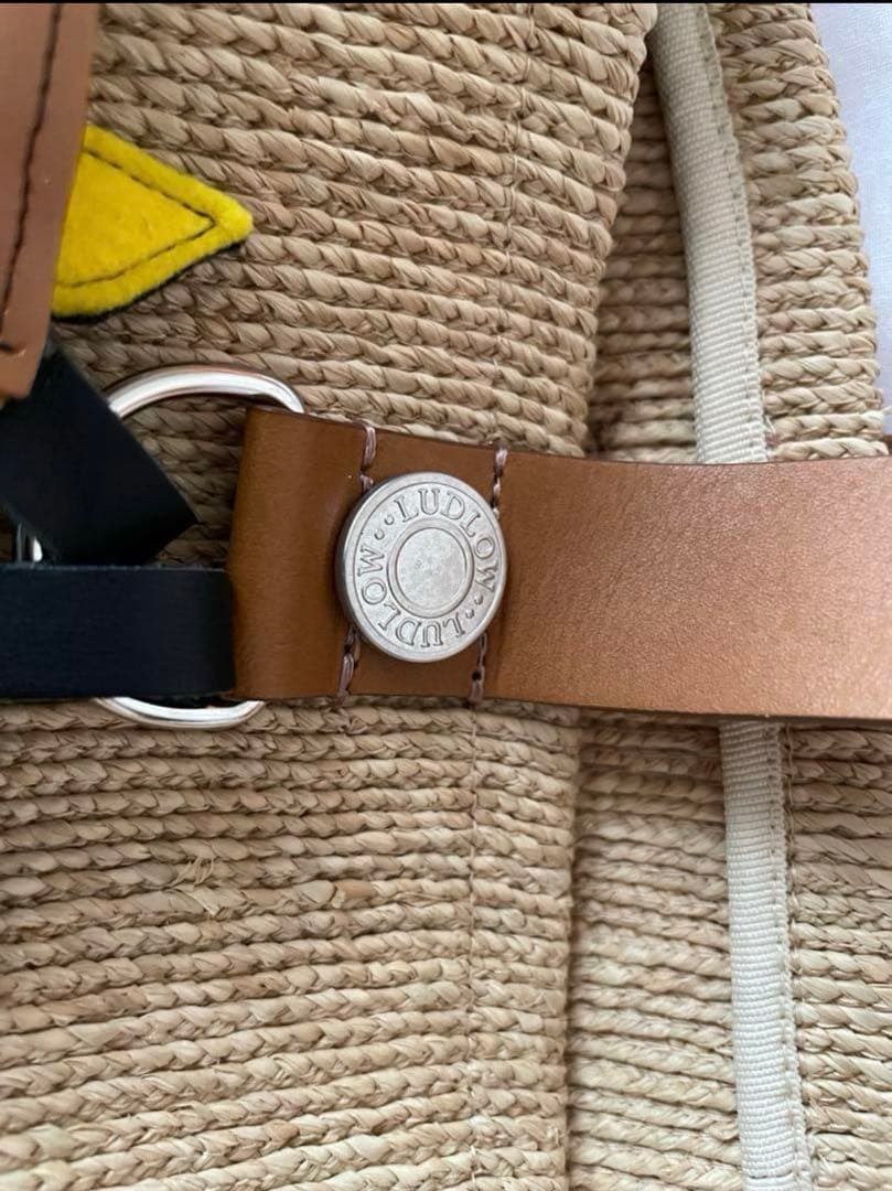 ラドロー　かごバッグ ludlow 完売品 ラフィアバッグ カゴ