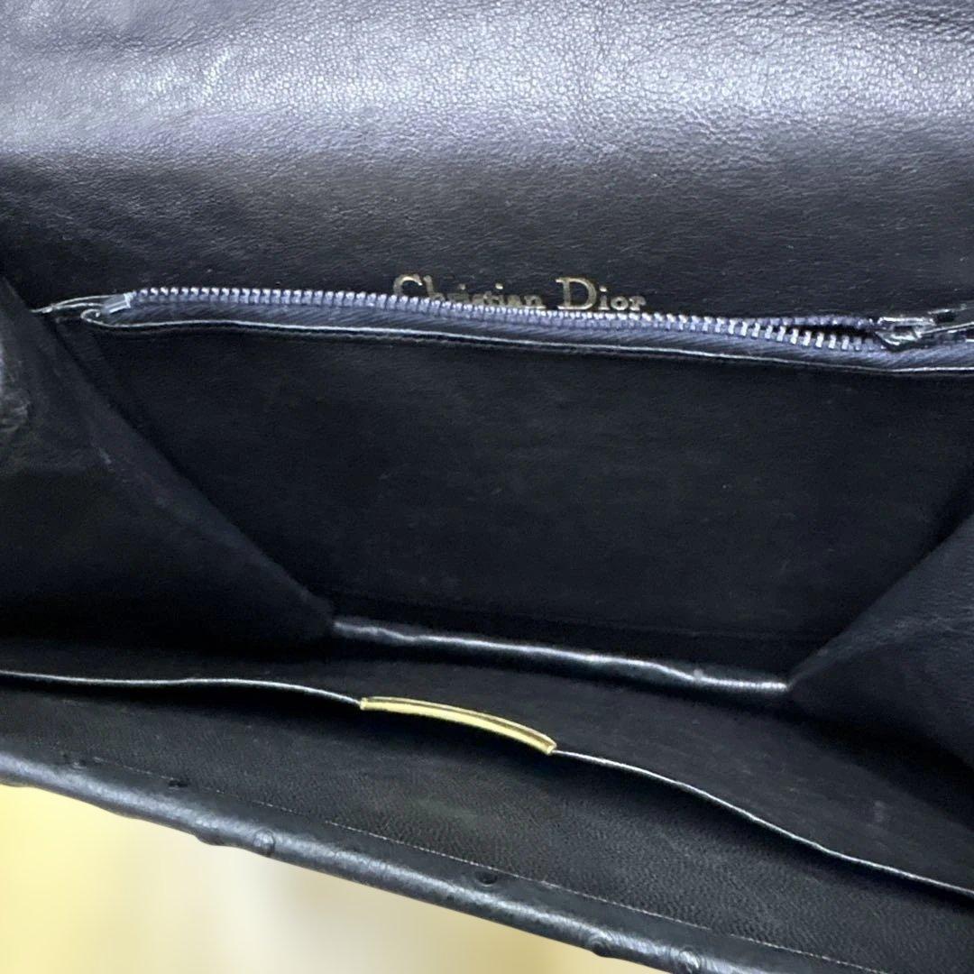 クリスチャンディオール オーストリッチ ハンドバッグ