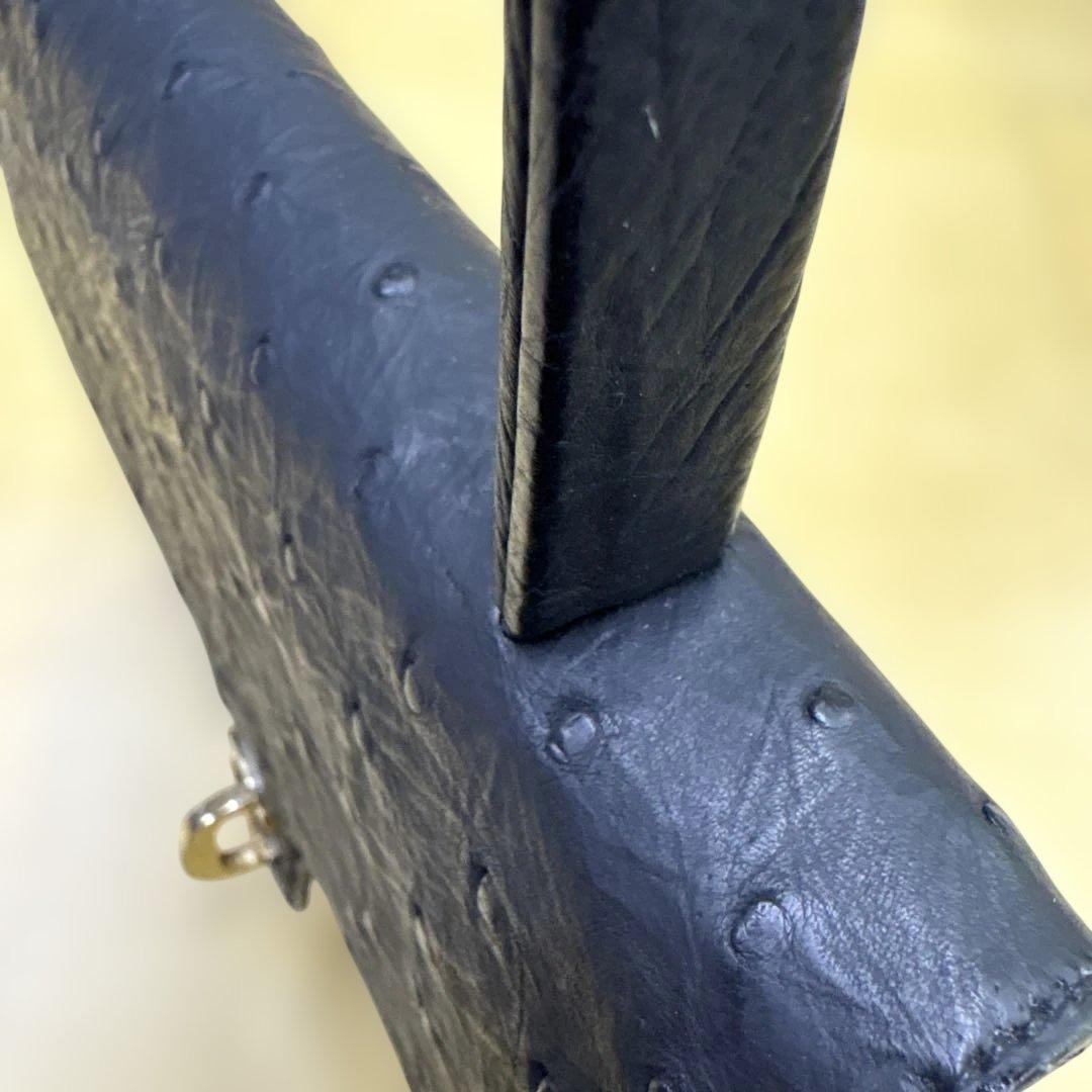 クリスチャンディオール オーストリッチ ハンドバッグ