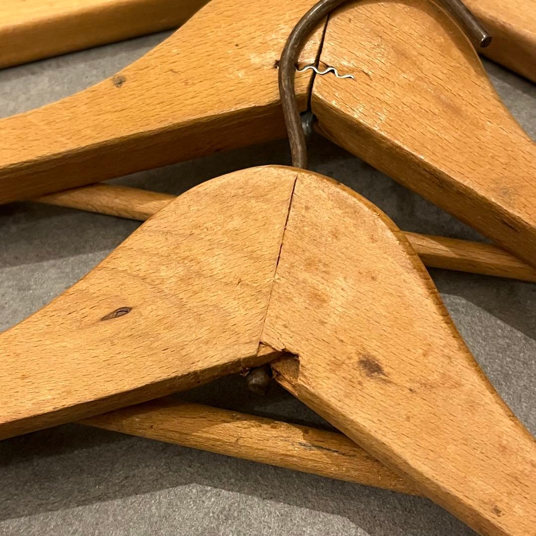 ビンテージ ウッド ハンガー 木製 アメリカ アンティーク