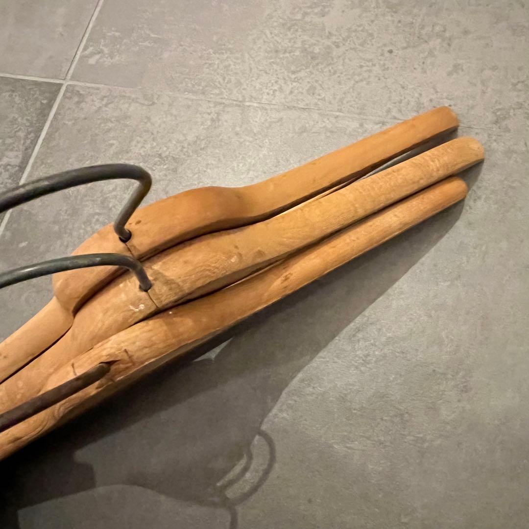 ビンテージ ウッド ハンガー 木製 アメリカ アンティーク