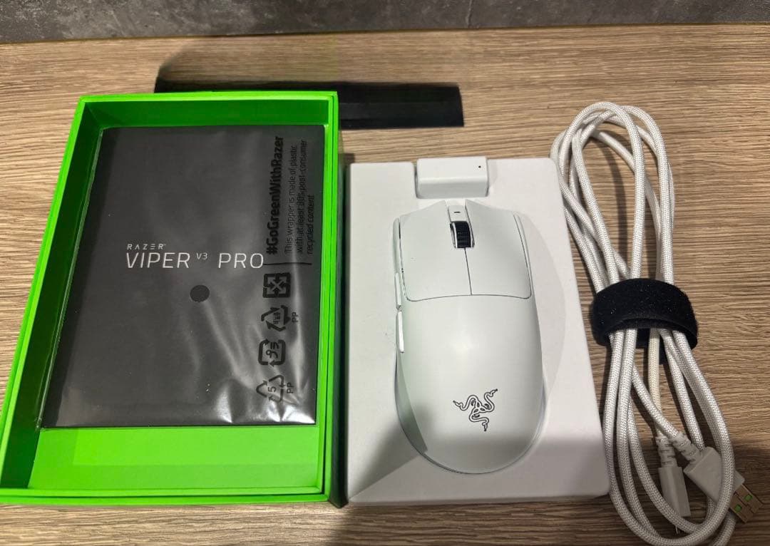 Razer Viper V3 Pro ホワイト 専用マウスソールセット 美品