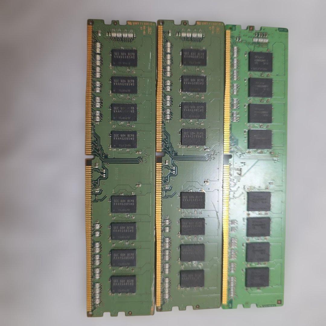 DDR4 24GB (8GB×3) 2133MHz PC4-2133ジャング品