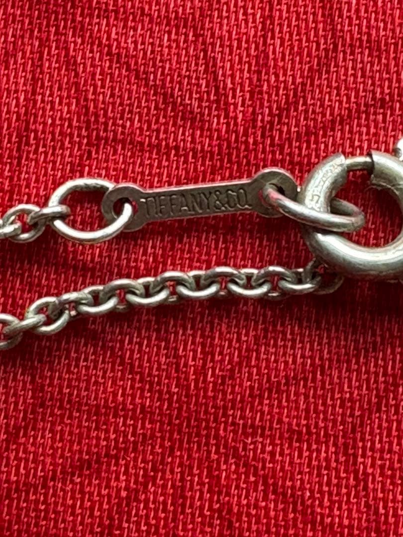 希少ティファニー翡翠 ハート型 シルバーネックレス