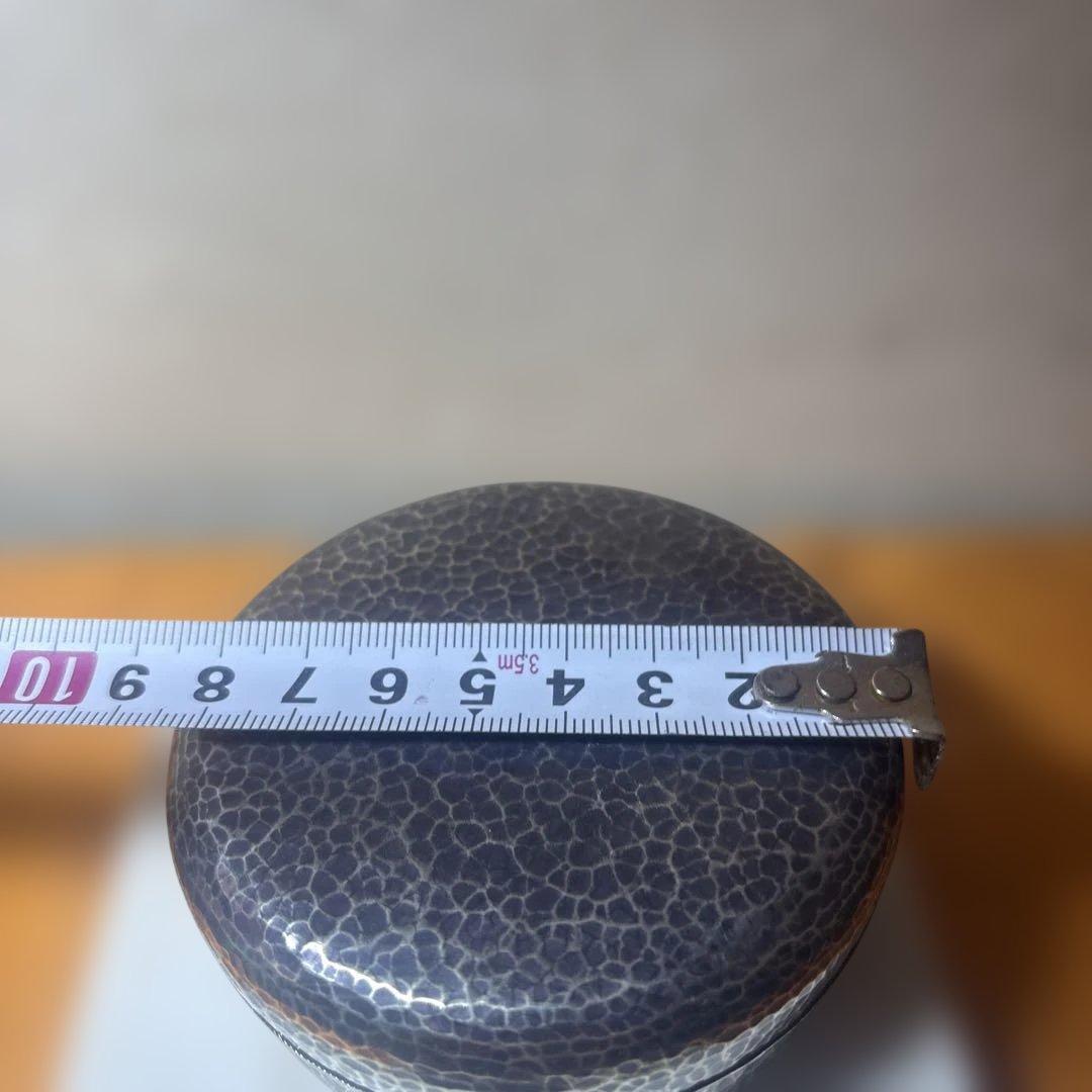 純銀製 明宝造 香合 在銘 共箱 96g