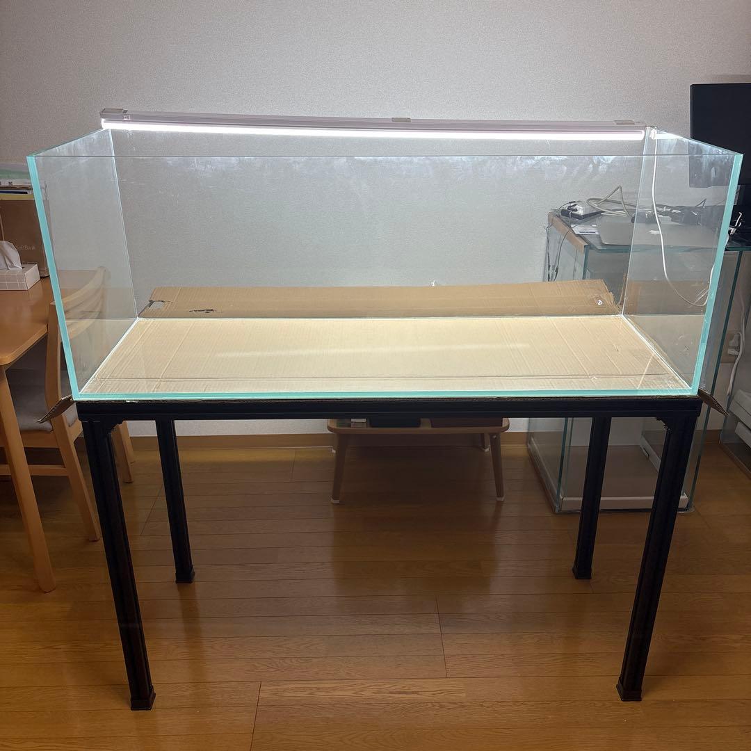 ガラス水槽　サンプル品特売！　120CM W120×D45×H45 厚み10mm