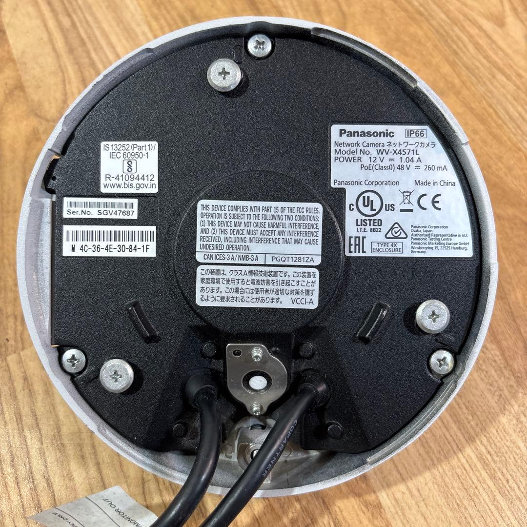 パナソニック 屋外９Ｍバンダル全方位ＮＷカメラ WV-X4571L