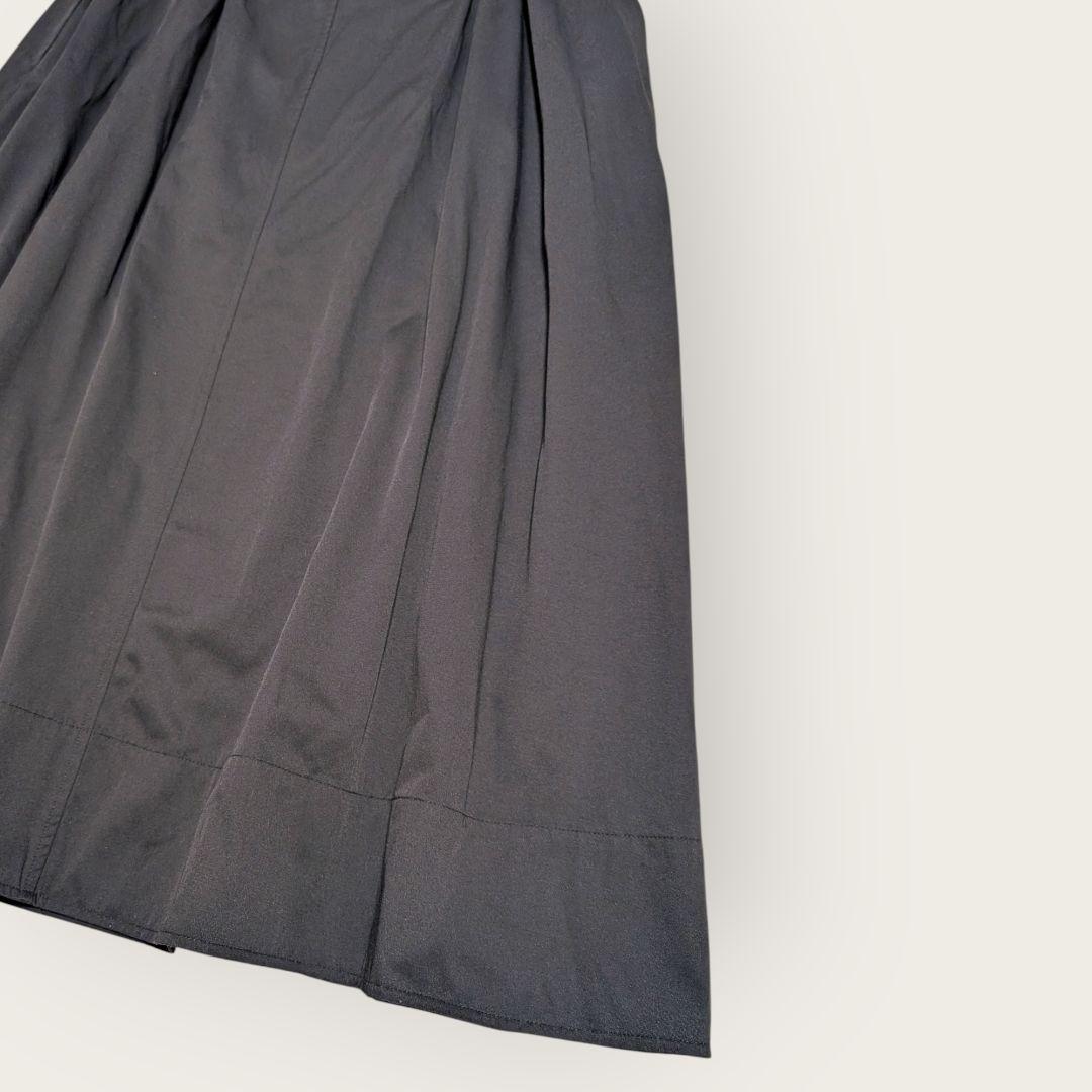 美品　センソユニコ　UNICO　シャーリング　キャミワンピ　ジャンスカ　38　黒