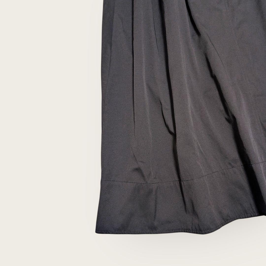 美品　センソユニコ　UNICO　シャーリング　キャミワンピ　ジャンスカ　38　黒