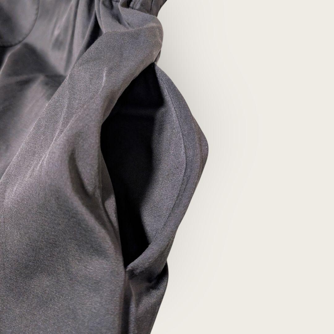 美品　センソユニコ　UNICO　シャーリング　キャミワンピ　ジャンスカ　38　黒