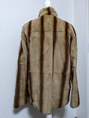 131　Altima アルティマ　シェアードウィーゼル毛皮　リバーシブルコート