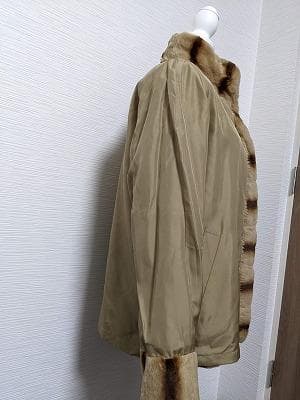 131　Altima アルティマ　シェアードウィーゼル毛皮　リバーシブルコート