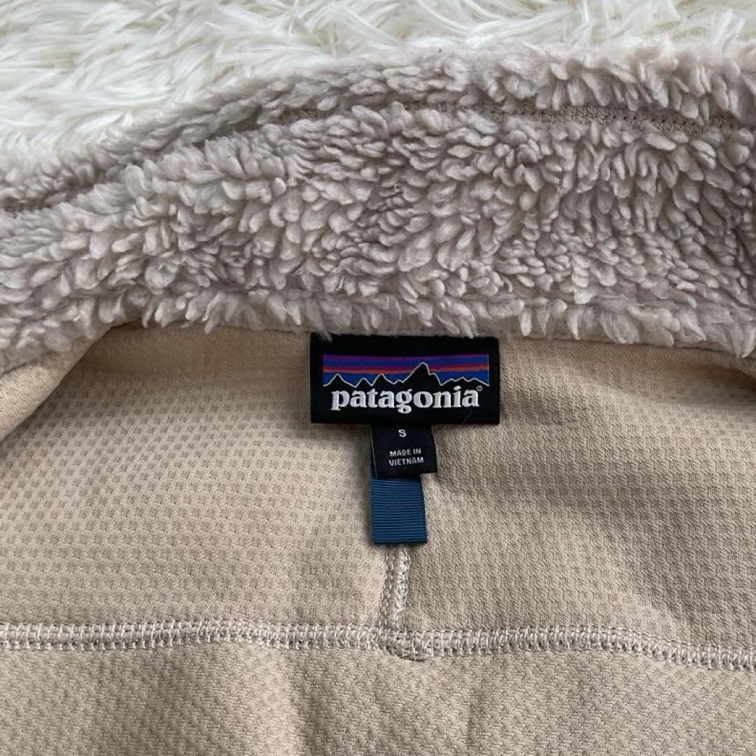 パタゴニア レトロ ベスト Sサイズ フリース ベージュxネイビー