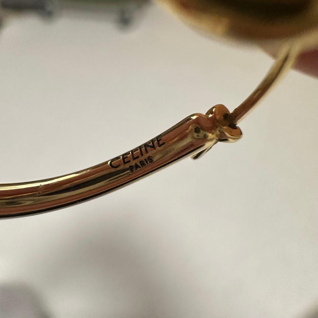 CELINE セリーヌ ノット スモールフープ ピアス 片耳 SCA0260