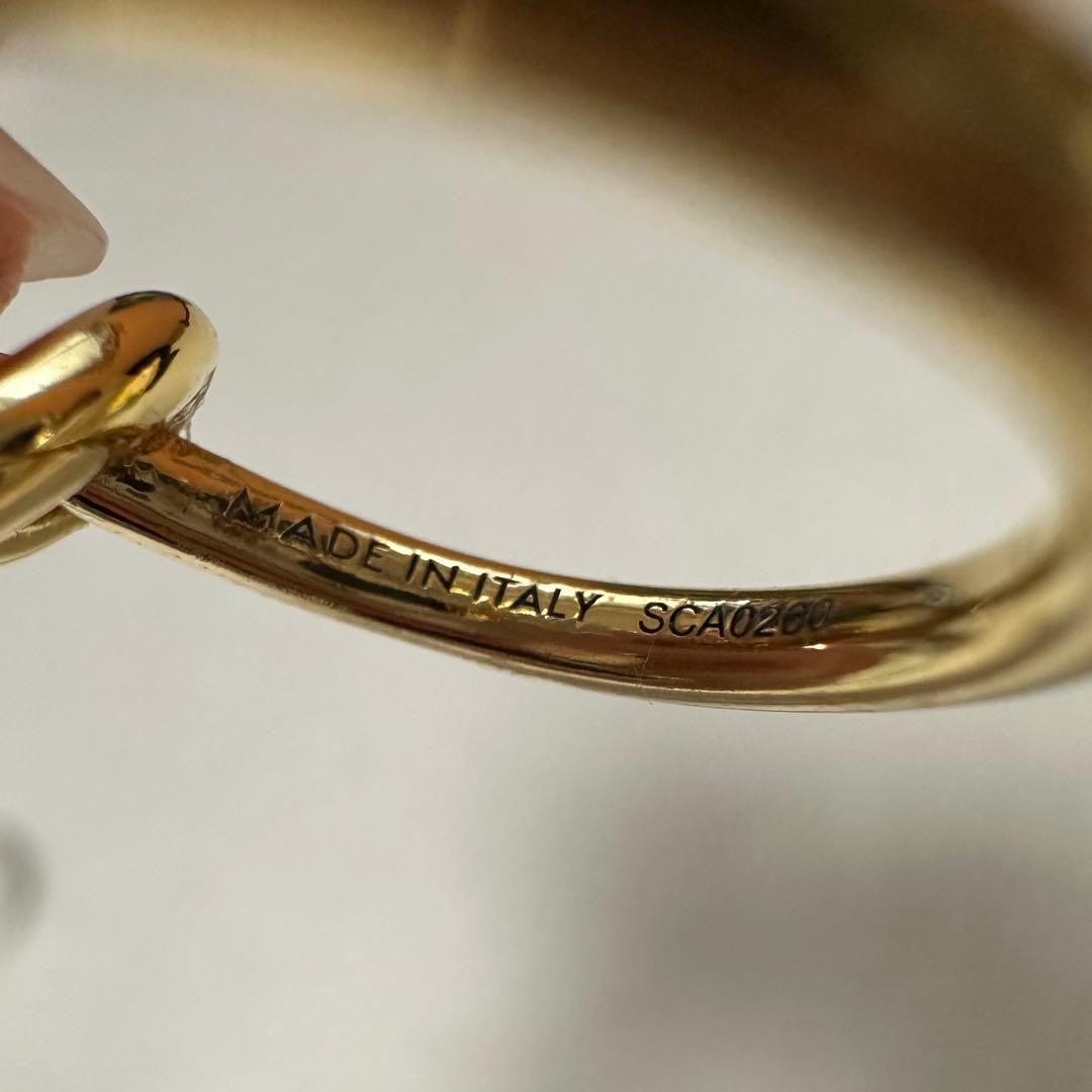 CELINE セリーヌ ノット スモールフープ ピアス 片耳 SCA0260