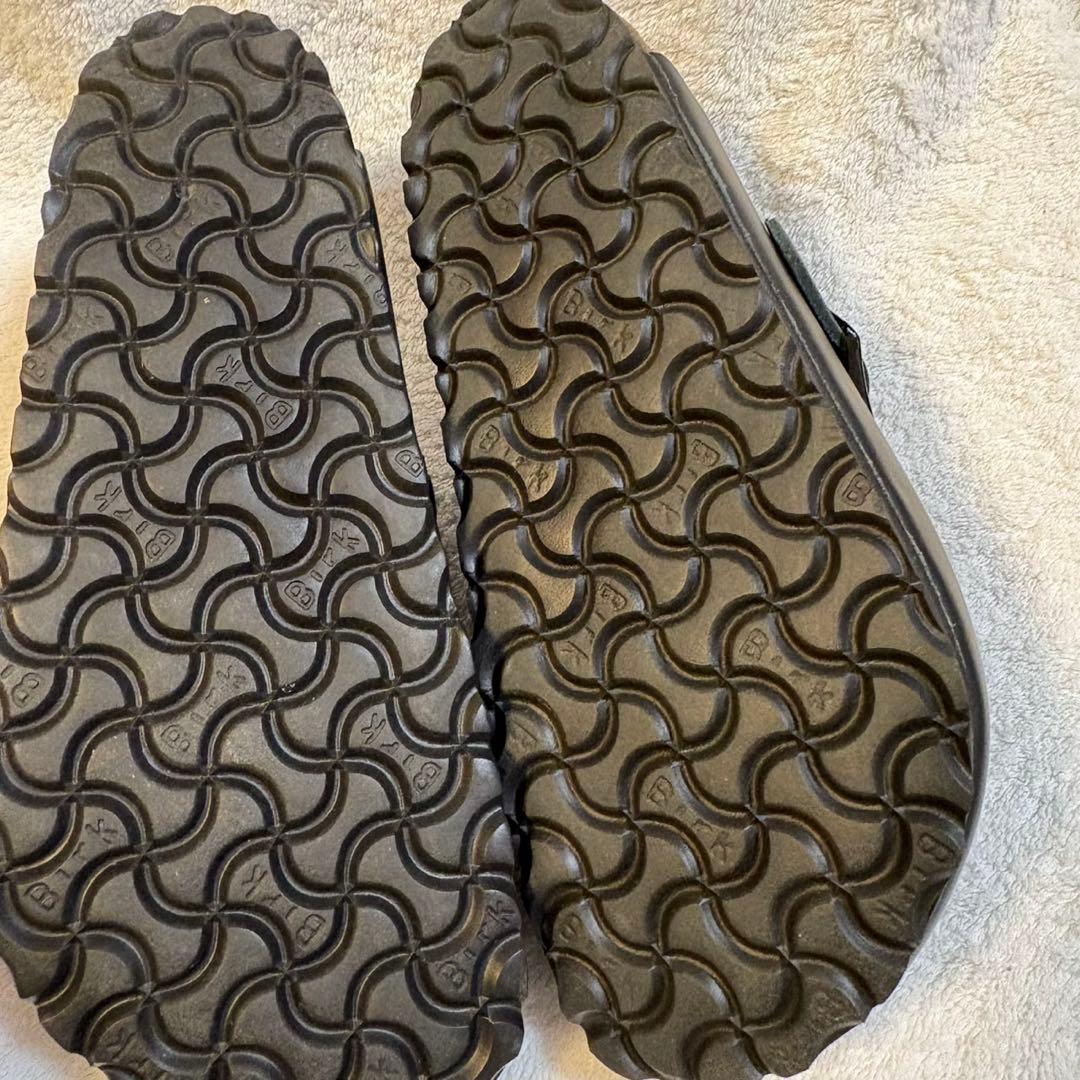 美品 ビルケンシュトック 36 23.0ボストン オイルドレザー サンダル 黒