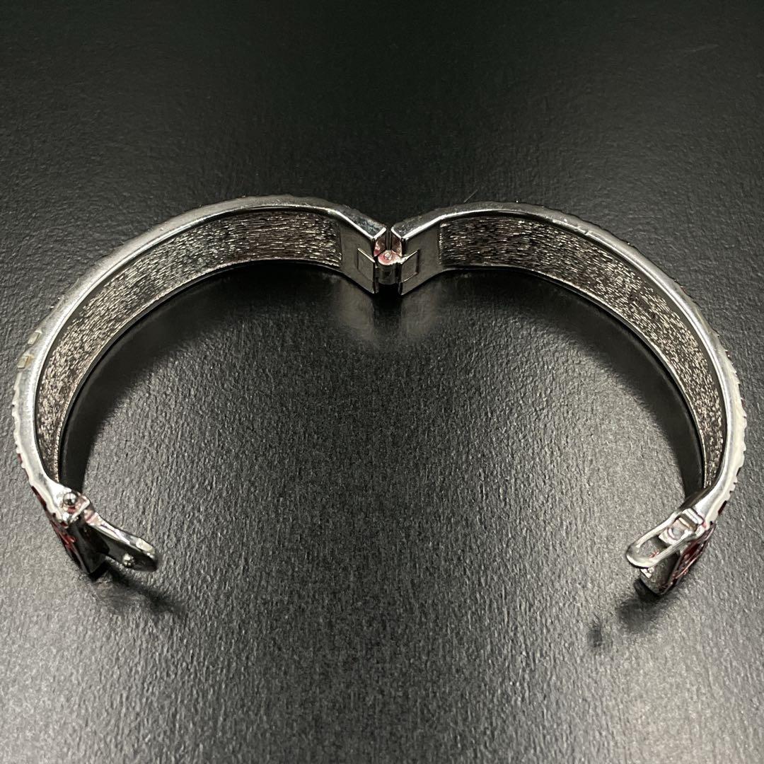 希少　オールド　ディオール　トロッター　ロゴ　ボルドー　ブレスレット　バングル