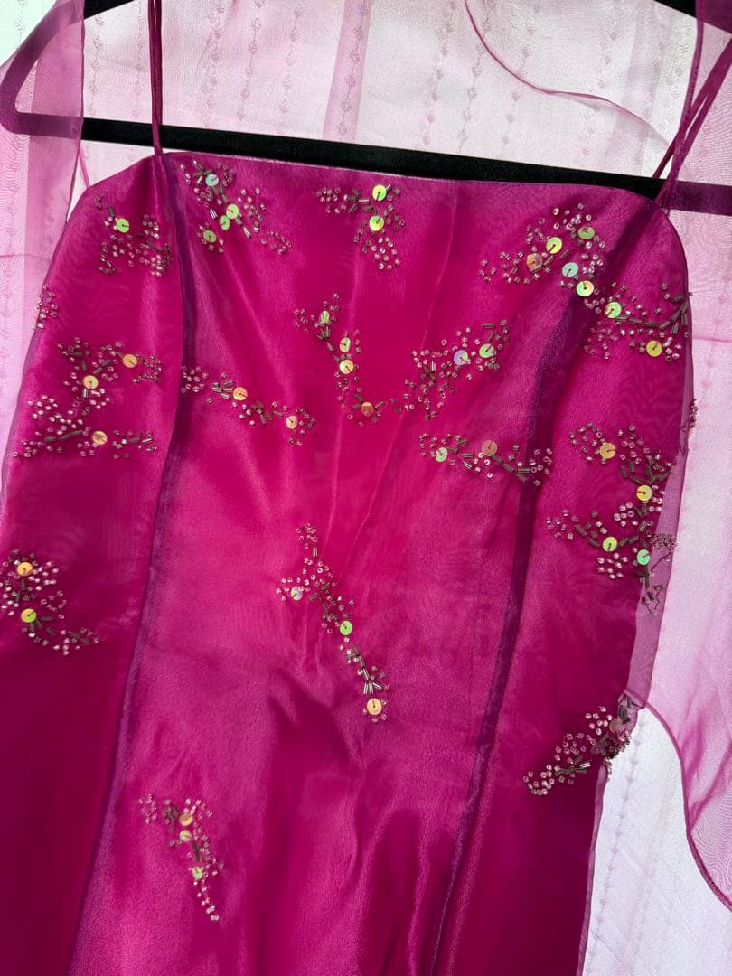 【極美品】Aライン　カラー　ドレス　発表会 演奏会 パーティ