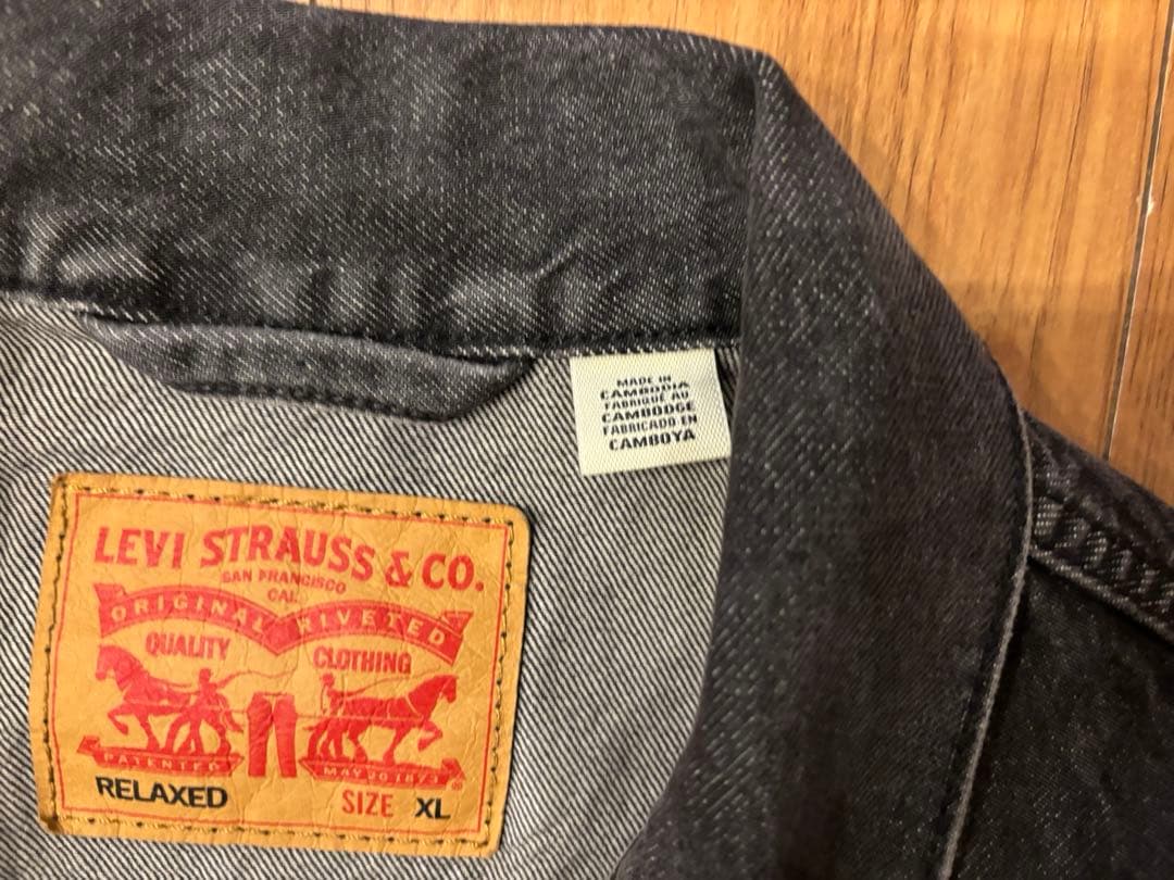 【着用数回】Levi’s 2nd デニムジャケットRELAXED (XL)黒