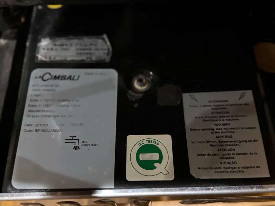 【25日まで値引き中】エスプレッソマシンM21JU-S/1 LA CIMBALI