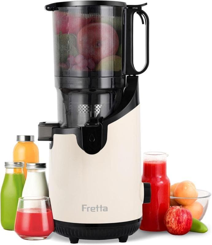 【未開封新品】ジューサー 13cm広い投入口 1.8L大容量 スロージューサー