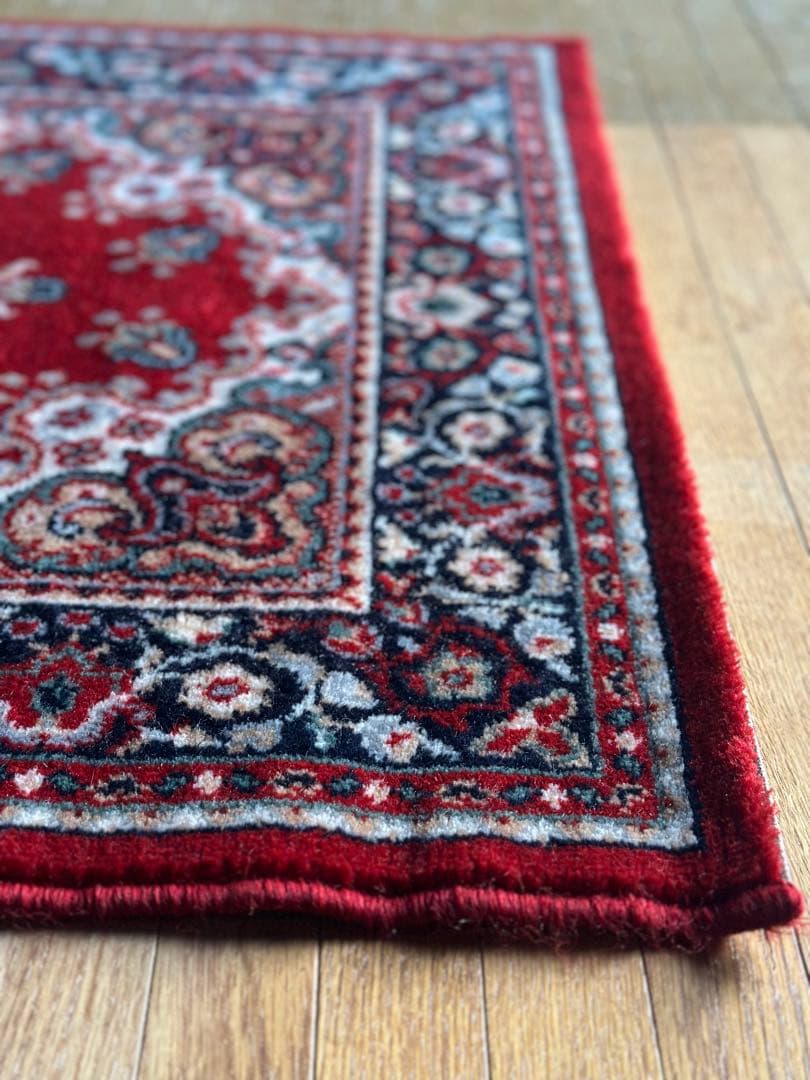 ベルギー製 100％ウール 機械織りラグ