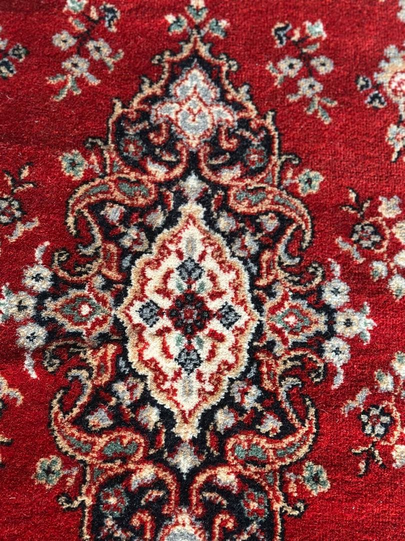 ベルギー製 100％ウール 機械織りラグ