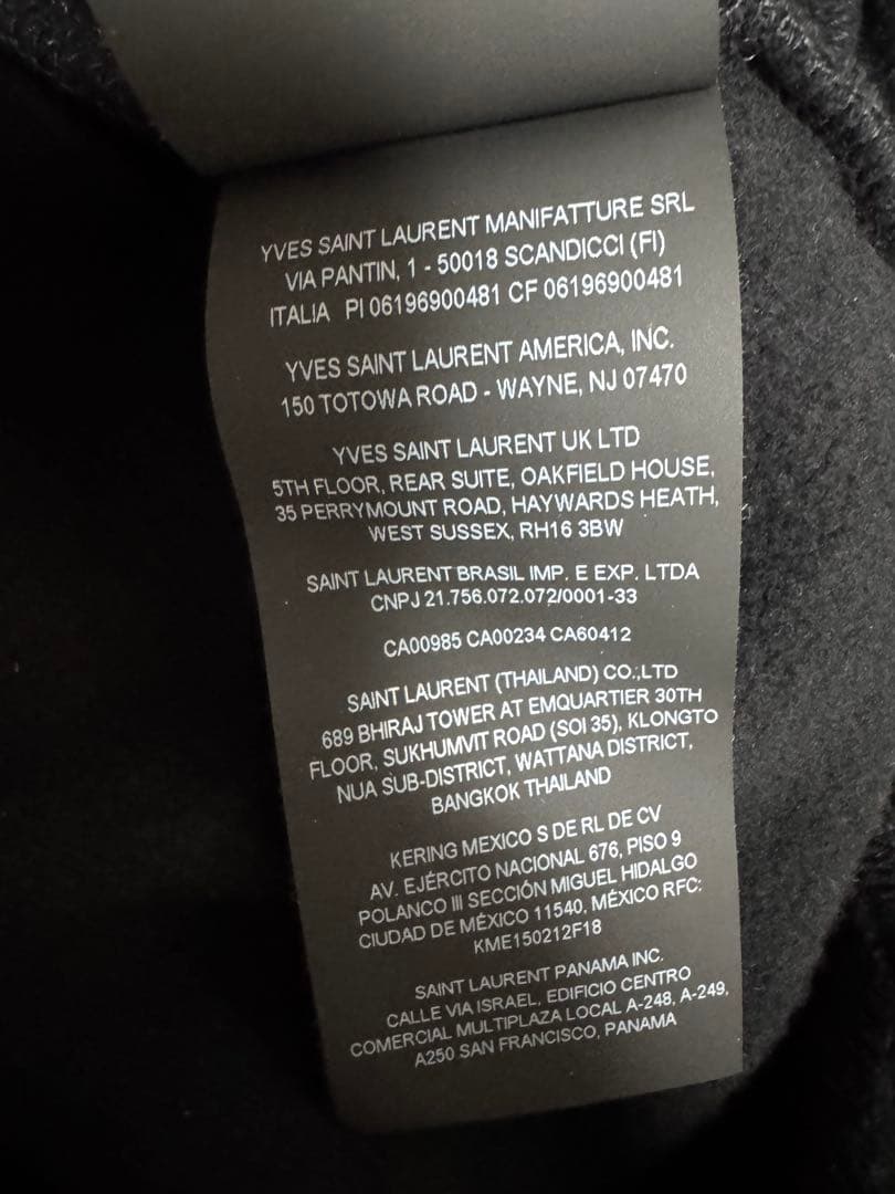 SAINT LAURENT サンローラン23AW ショールネックトレーナー L