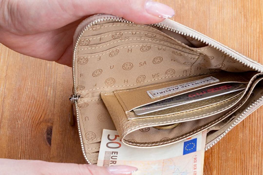 小物 Three Star L-shaped mini wallet