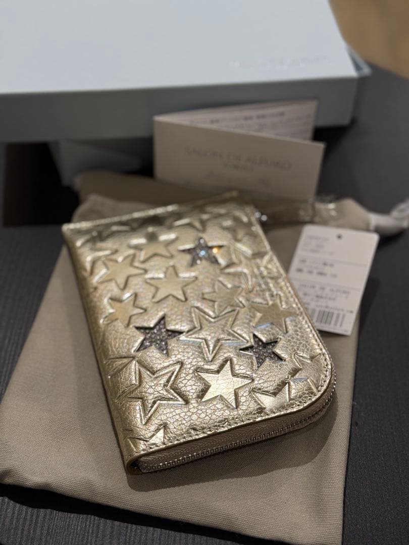 小物 Three Star L-shaped mini wallet