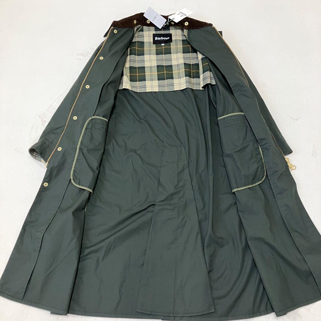 新品/Barbour/OS BURGHLEY JS/ステンカラーコート/カーキ