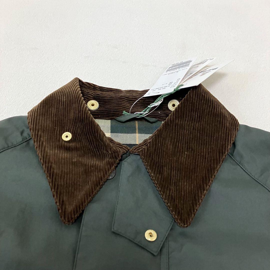 新品/Barbour/OS BURGHLEY JS/ステンカラーコート/カーキ