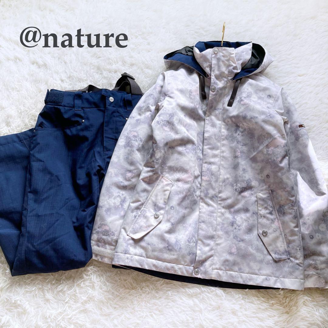 【美品】arg スノボウェア　スキーウェア　L 上下セットアップ グレー