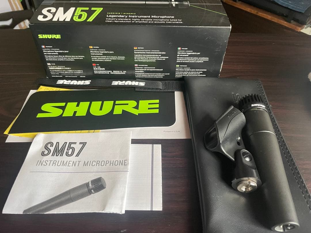 SHURE SM57 ダイナミックマイク 収納ケース付き