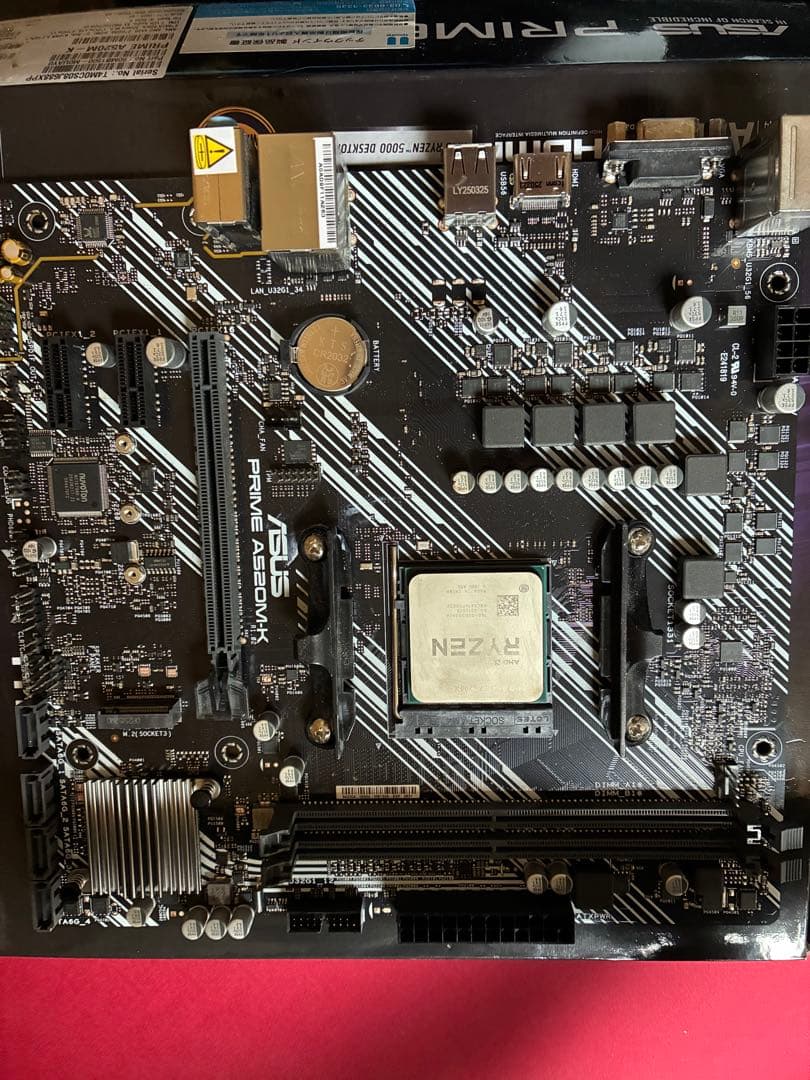 動作確認済みRyzen7 5700x prime a520m-kのセット商品です