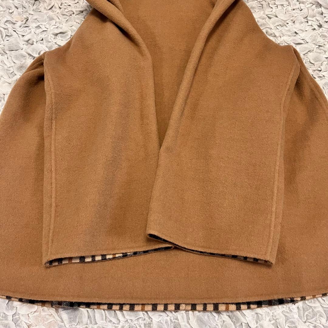 ウールマーク【ダックスロンドン DAKS】40サイズ フレア コート チェック