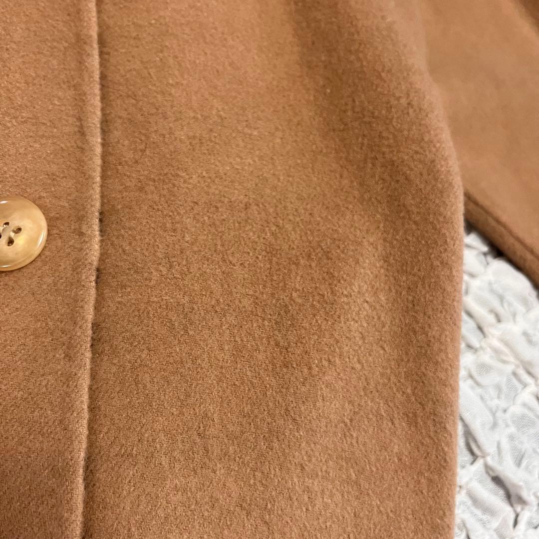 ウールマーク【ダックスロンドン DAKS】40サイズ フレア コート チェック