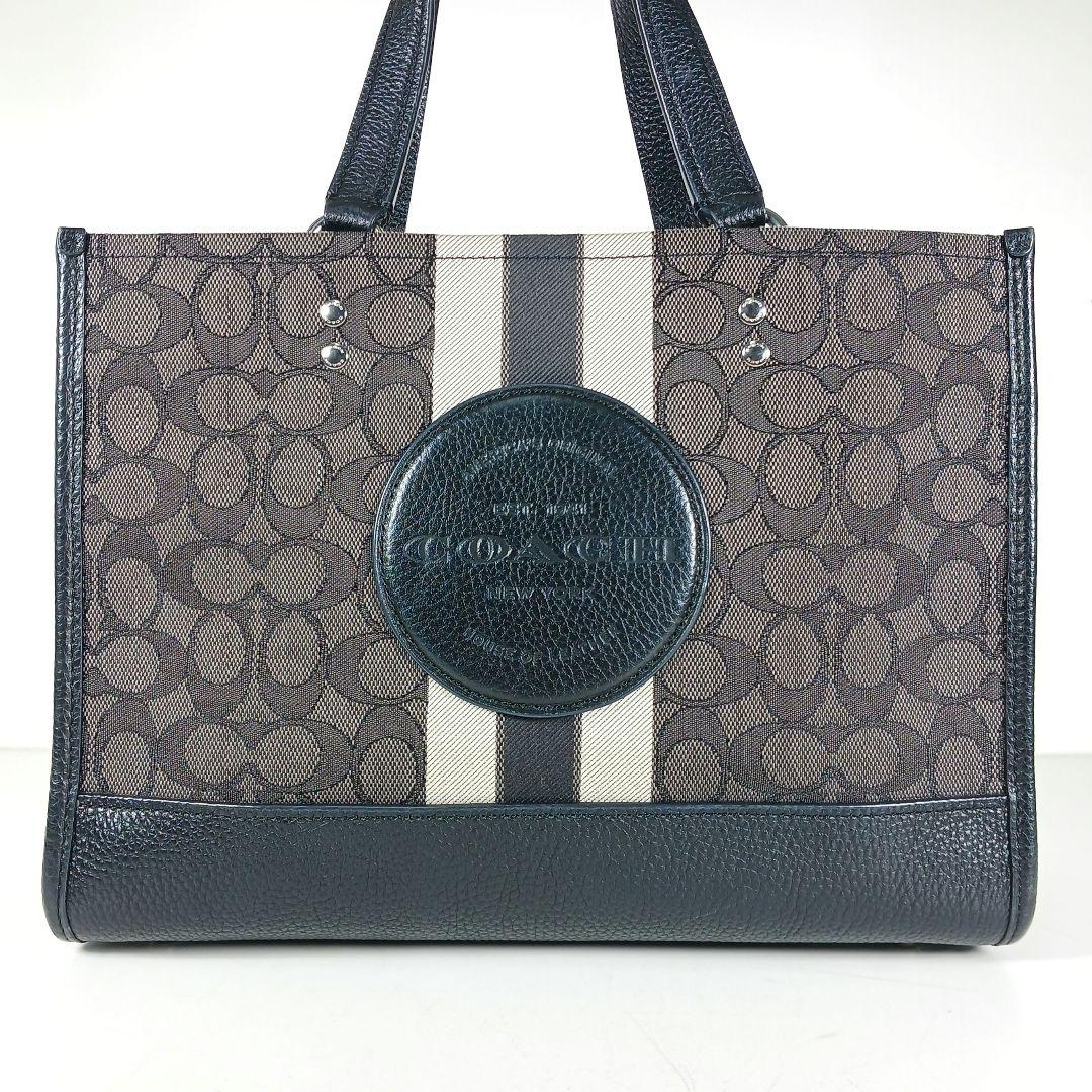 ✨美品✨コーチ　シグネチャー　ジャガード デンプシー　キャリーオール　2way