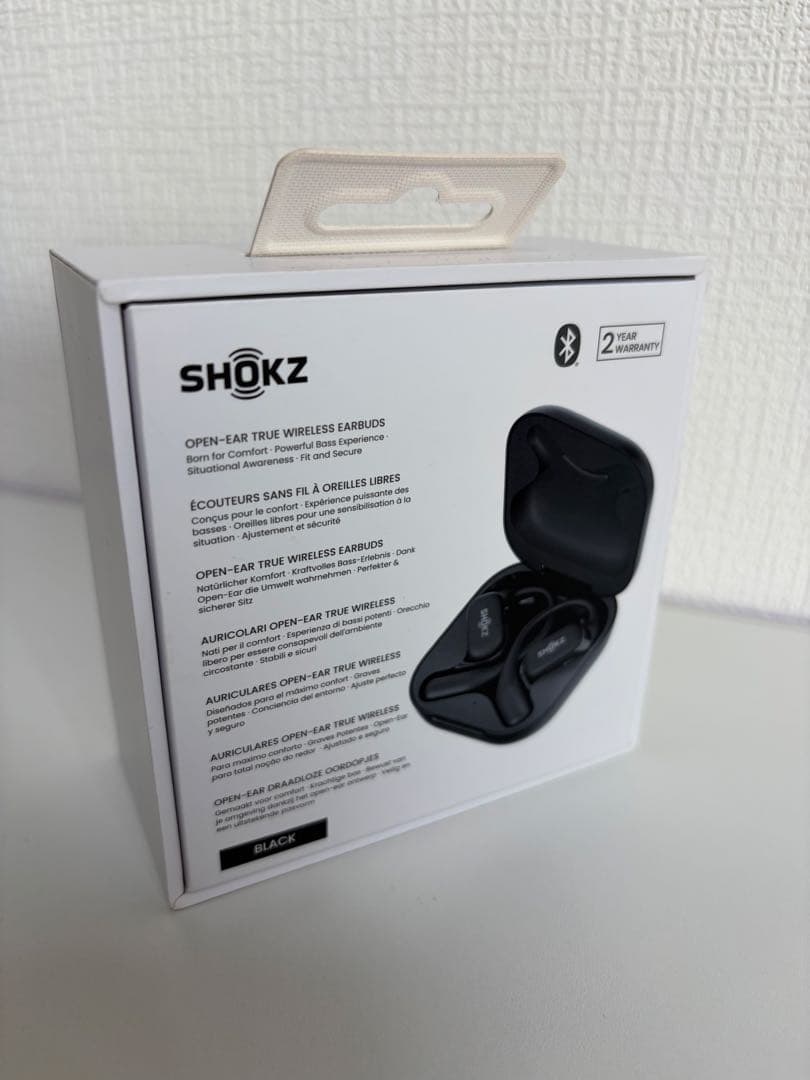 SHOKZ OPENFIT ワイヤレスイヤホン ブラック