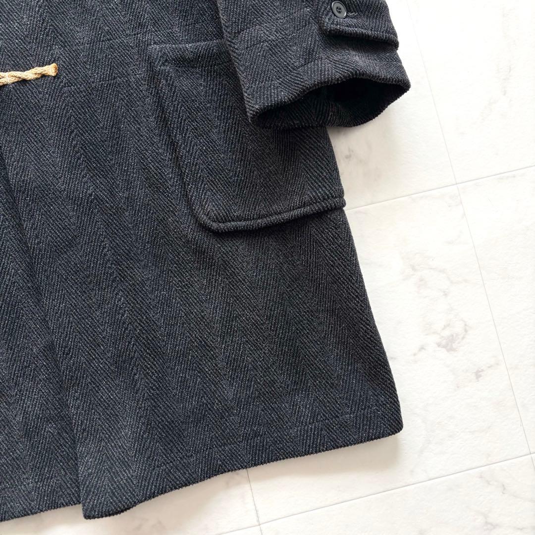 グローバーオール モンティ ダッフルコート ヘリンボーン ムーアブルック 黒