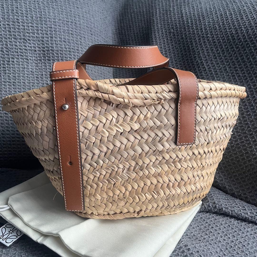 【あっかーね】 ロエベ LOEWE カゴバッグ スモール ナチュラル