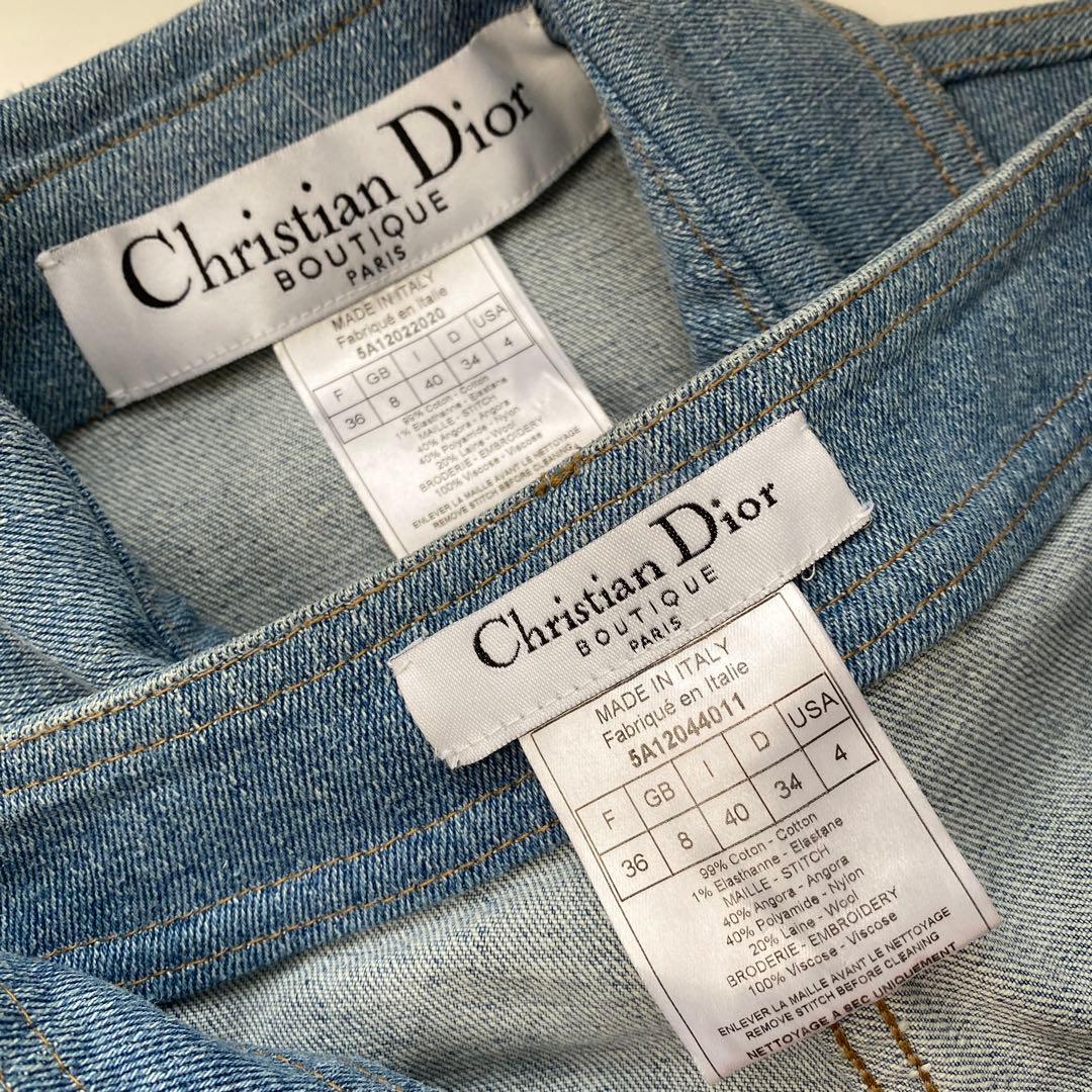 クリスチャンディオール ガリアーノ期 Gジャン デニム セットアップ