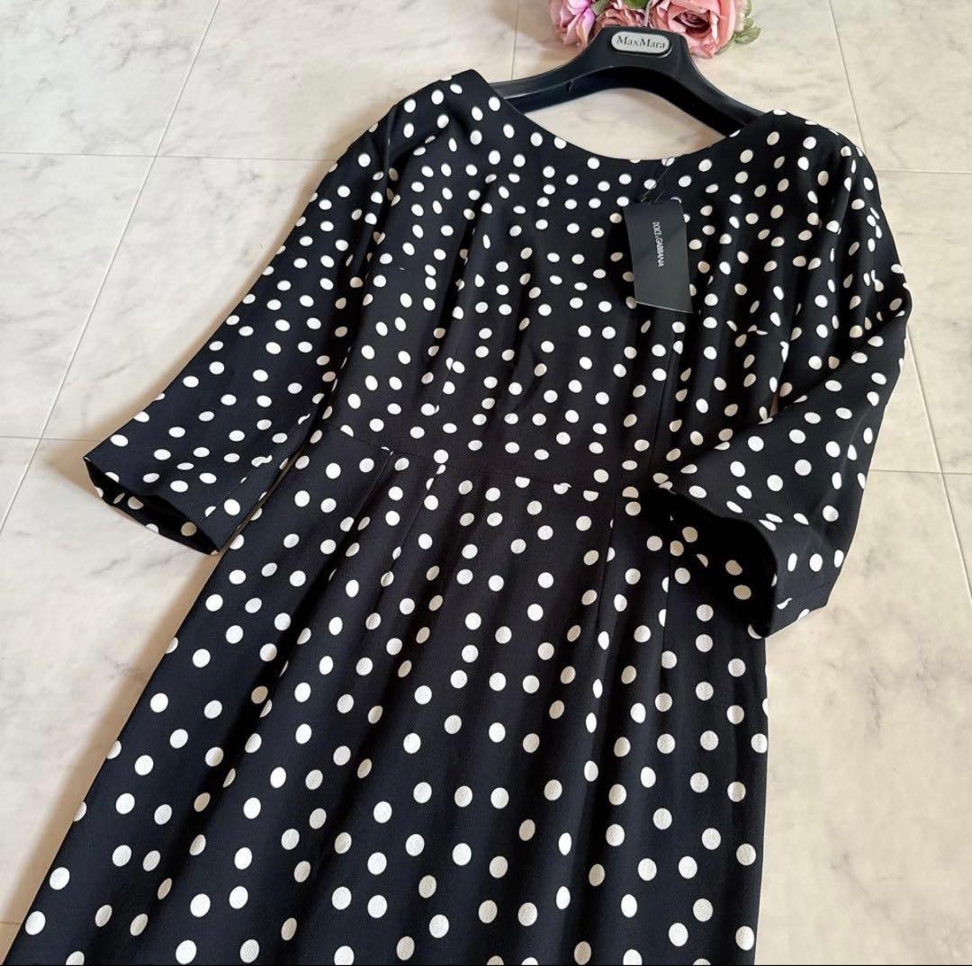 未使用タグ付き★定価25万 DOLCE&GABBANAポルカドット ワンピース