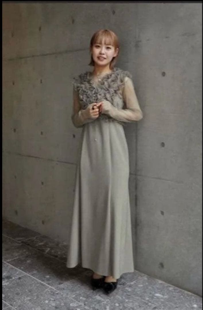 フリルドレス ボレロ ブラウス セット パーティードレス オケージョンドレス