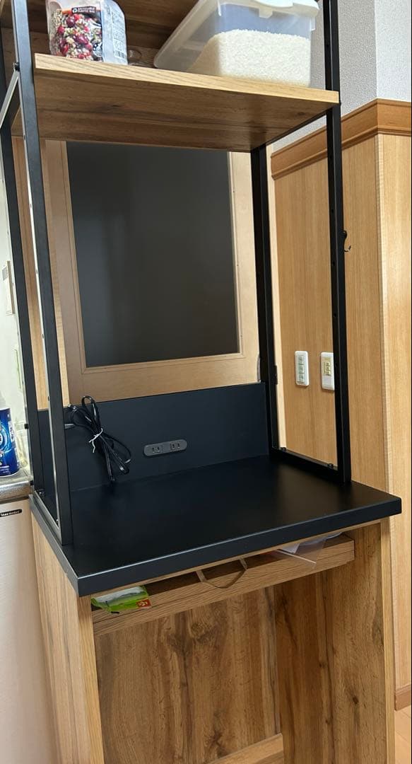 【ニトリ】レンジボード(IM301 60OP LBR) ライトブラウン幅60cm