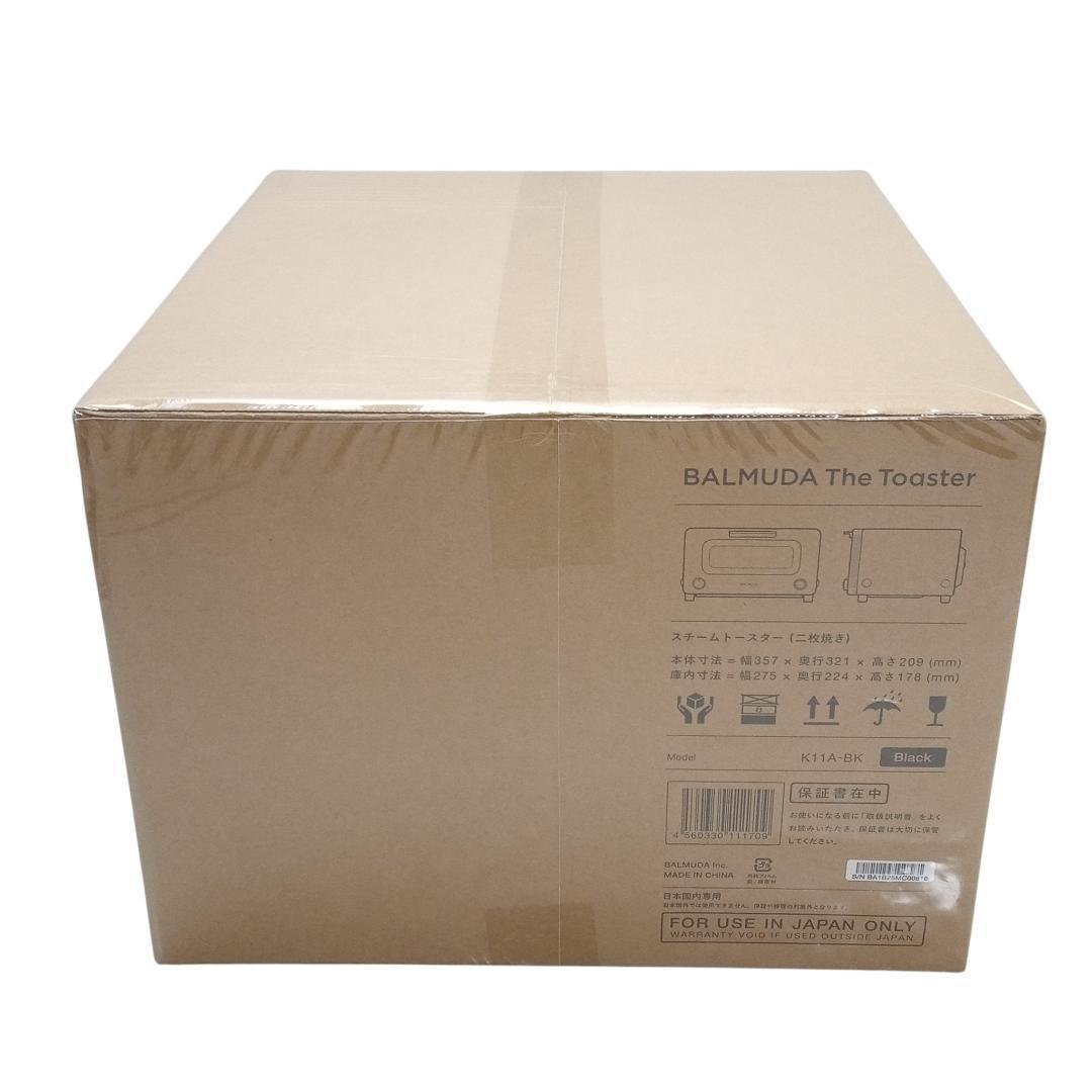 【新品未開封】バルミューダ 黒 スチームトースター K11A-BK ①